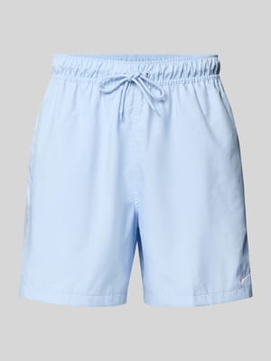 Shorts mit Label-Stitching und elastischem Bund Shop The Look MANNEQUINE