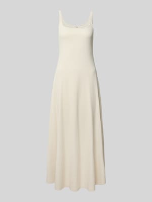 Midi jurk met fijnrib Shop The Look MANNEQUINE