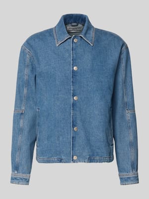 Relaxed Fit Jeansjacke aus Baumwoll-Ananas-Mix Shop The Look MANNEQUINE