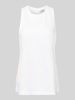 Top z lnu z okrągłym dekoltem model 'SIA' Shop The Look MANNEQUINE