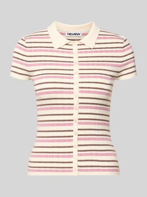 slim fit knitwear-poloshirt van viscosemix Shop The Look MANNEQUINE