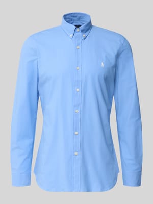 Slim Fit Freizeithemd aus Baumwoll-Mix Shop The Look MANNEQUINE