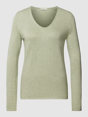 Gebreide pullover met V-hals Shop The Look MANNEQUINE