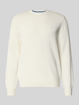 Gebreide pullover met ribboorden Shop The Look MANNEQUINE