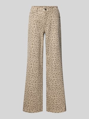 Flared Jeans im Animal-Look Shop The Look MANNEQUINE