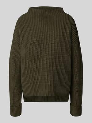 Regular fit gebreide pullover van katoenmix, model 'SELMA' Shop The Look MANNEQUINE