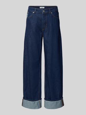 Wide leg jeans van zuiver katoen Shop The Look MANNEQUINE