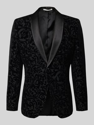 Slim Fit Smoking aus Baumwoll-Woll-Mix Modell 'EDDIE' Shop The Look MANNEQUINE