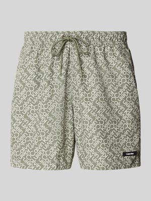 Badehose mit Label-Patch Shop The Look MANNEQUINE