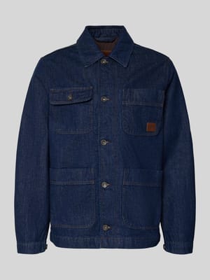 Regular Fit Jeansjacke aus reiner Baumwolle Modell 'WORK' Shop The Look MANNEQUINE