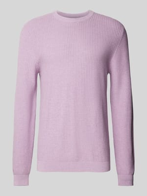 Regular Fit Strickpullover aus reiner Baumwolle Shop The Look MANNEQUINE