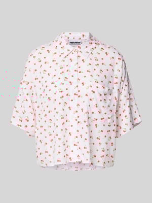 Relaxed fit overhemdblosue met 1/2-mouwen Shop The Look MANNEQUINE