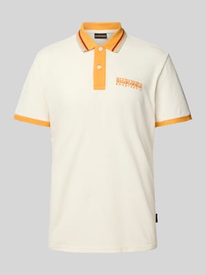 Regular Fit Poloshirt mit Label-Stitching Modell 'E-MURLO' Shop The Look MANNEQUINE