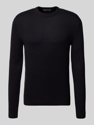 Gebreide pullover met ronde hals Shop The Look MANNEQUINE