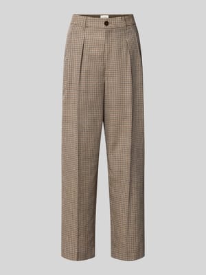 Bundfaltenhose aus Schurwoll-Mix Modell 'RUTHY' Shop The Look MANNEQUINE