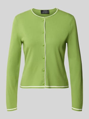 Cardigan aus Viskose-Mix mit Kontrastkante Shop The Look MANNEQUINE