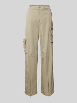 Spodnie cargo o kroju regular fit z zamkiem błyskawicznym model ‘Mirja’ Shop The Look MANNEQUINE