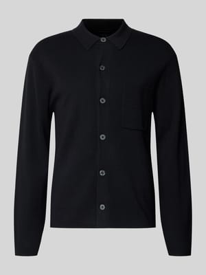 Cardigan aus Woll-Mix mit Brusttasche Shop The Look MANNEQUINE