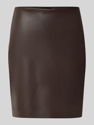 Minirok in leerlook model 'DAGMAR' Shop The Look MANNEQUINE