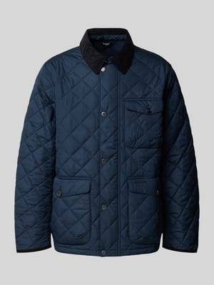 Regular fit gewatteerd jack met contrastkraag model 'HORNBY' Shop The Look MANNEQUINE