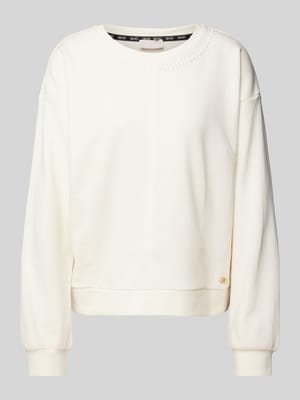 Sweatshirt mit gerippten Abschlüssen Shop The Look MANNEQUINE