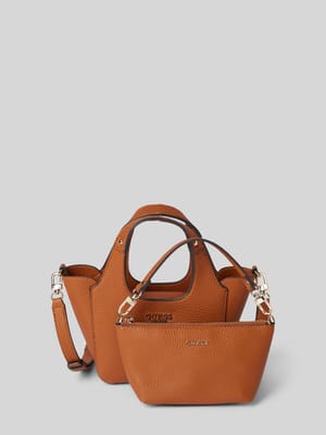 2-in-1-Handtasche mit Label-Applikation Modell 'CALISTA' Shop The Look MANNEQUINE