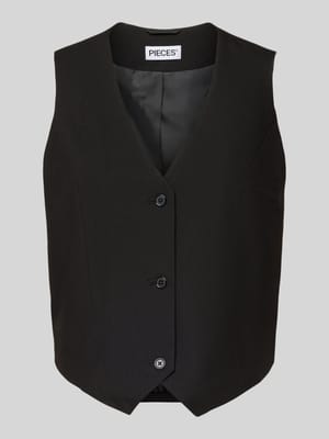 Regular Fit Anzugweste mit Viskose-Anteil Modell 'BOSELLA' Shop The Look MANNEQUINE