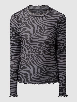 Longsleeve mit Zebramuster  Shop The Look MANNEQUINE