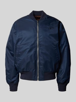Bomberjacke mit Logo-Stitching Modell 'W-TYPE-D1' Shop The Look MANNEQUINE