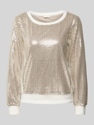 Sweatshirt mit gerippten Abschlüssen Shop The Look MANNEQUINE