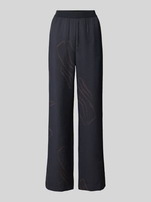 Hose aus Viskose-Mix mit elastischem Bund Modell 'Cevil nature' Shop The Look MANNEQUINE