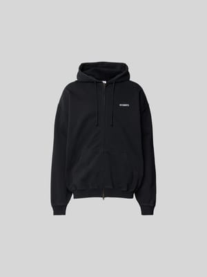 Oversized Sweatjacke aus Baumwolle Shop The Look MANNEQUINE