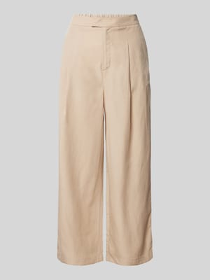 Wide leg culotte met bandplooien Shop The Look MANNEQUINE