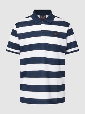 Poloshirt mit Blockstreifen Shop The Look MANNEQUINE