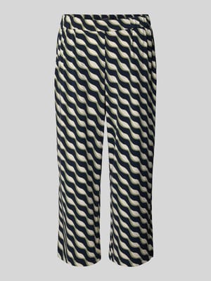 Stoffen broek met verkorte pasvorm en elastische band Shop The Look MANNEQUINE