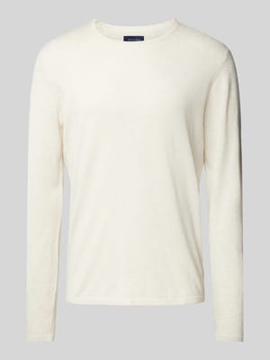 Gebreide pullover met ronde hals Shop The Look MANNEQUINE