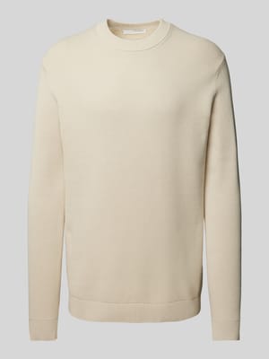 Gebreide pullover met ronde hals, model 'DANE' Shop The Look MANNEQUINE