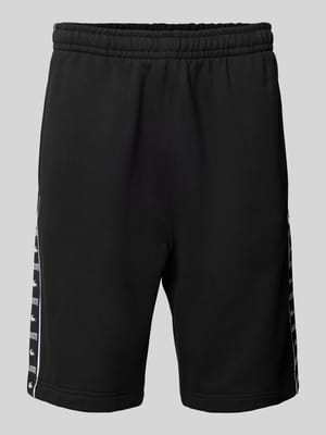 Korte regular fit sweatshorts met labelpatch Shop The Look MANNEQUINE