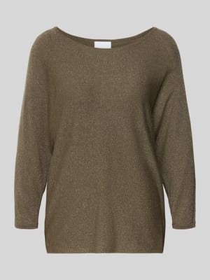 Strickshirt aus Viskose-Mix mit 3/4-Arm Shop The Look MANNEQUINE