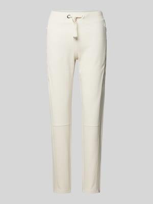 Slim Fit Stoffhose mit Strukturmuster Shop The Look MANNEQUINE