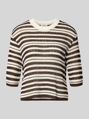 Gebreid shirt met 3/4-mouw model 'Punny' Shop The Look MANNEQUINE