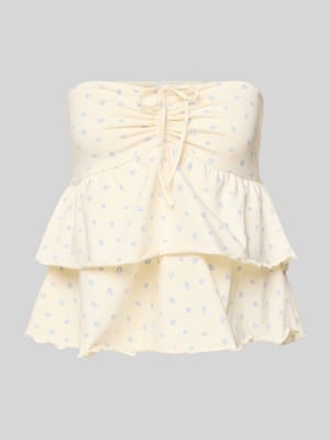 Bandeau-Top im Stufen-Look mit Schnürung Shop The Look MANNEQUINE