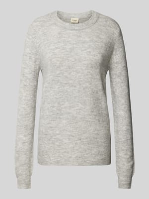 Gebreide pullover met ronde hals, model 'Rellis' Shop The Look MANNEQUINE