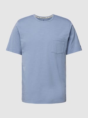 T-Shirt mit Brusttasche Modell 'SLUB YARN' Shop The Look MANNEQUINE