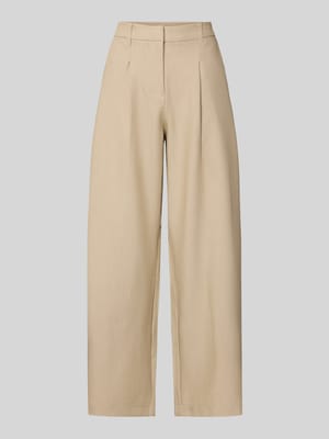 slim fit pantalon met viscose model 'BOSELLA' Shop The Look MANNEQUINE