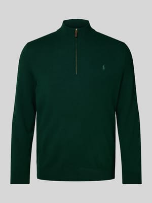 Strickpullover mit Label-Stitching Shop The Look MANNEQUINE