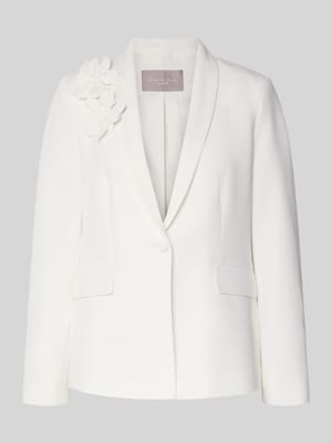 Regular Fit blazer met florale applicaties Shop The Look MANNEQUINE