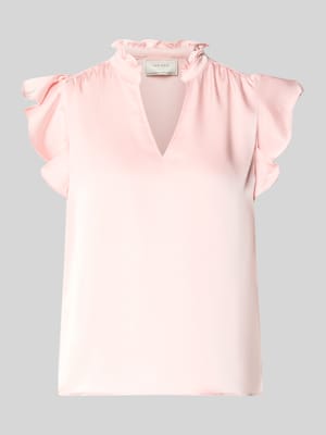 Blusentop aus Satin Modell 'Stella' Shop The Look MANNEQUINE