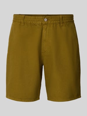 Korte regular fit broek met elastische band, model 'CLAY' Shop The Look MANNEQUINE