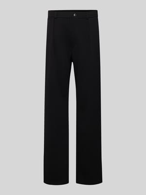 Straight Fit Stoffhose mit Bundfalten Shop The Look MANNEQUINE